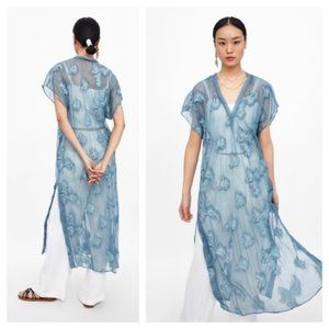 NEW! Semi-Sheer Embroidered Tunic